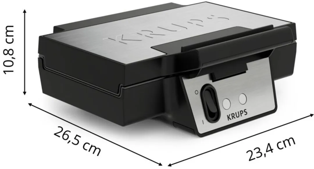 Krups Iconic FDK261 Wafelijzer - 850W - 2 Platen - Zwart