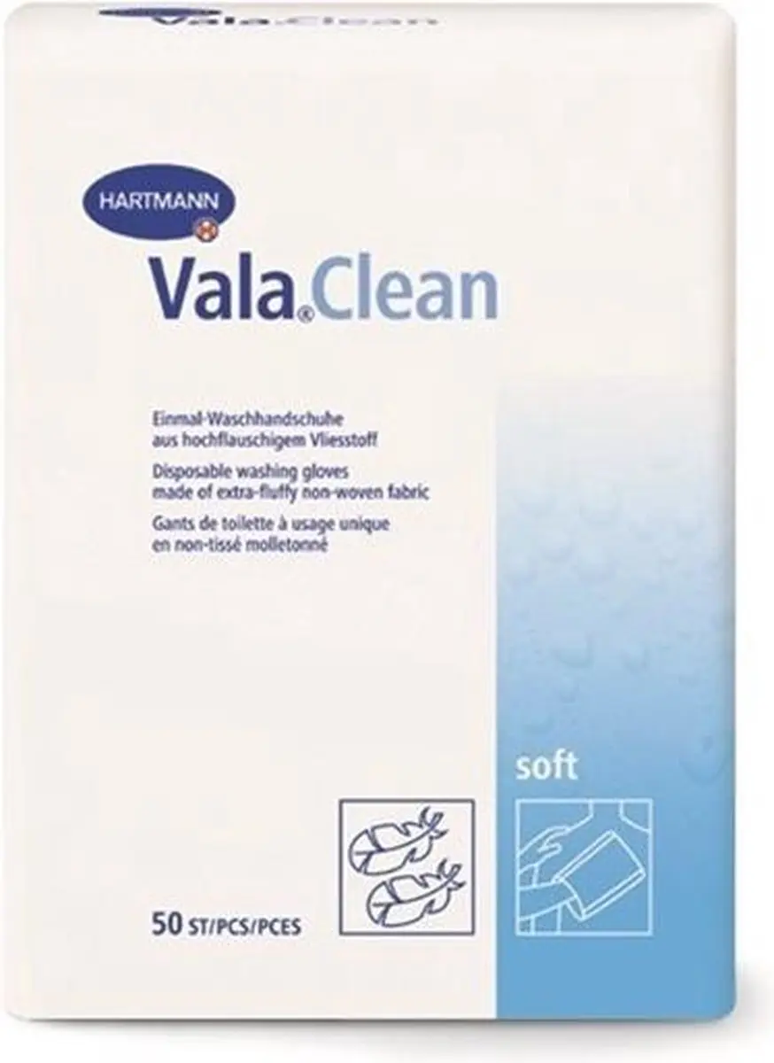 Hartmann Vala Clean Soft Washandje - 50 stuks - Wit - afbeelding 3 van 6