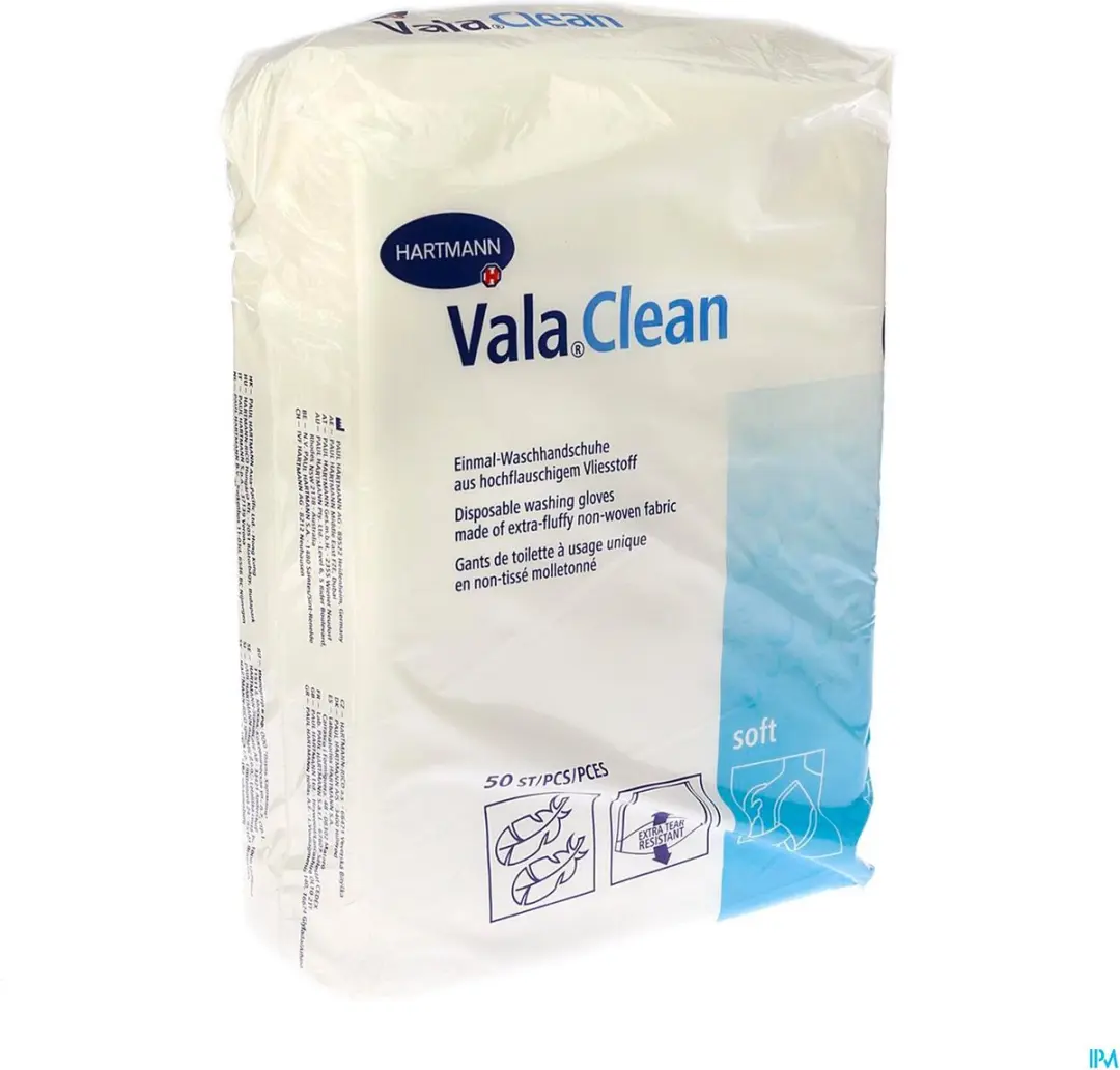 Hartmann Vala Clean Soft Washandje - 50 stuks - Wit - afbeelding 6 van 6