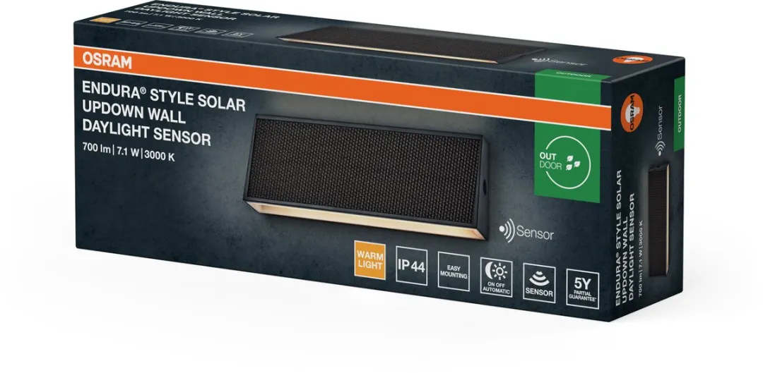 Osram Endura Style Solar Wandlamp 7,1W Warm Wit - IP44 - afbeelding 6 van 6