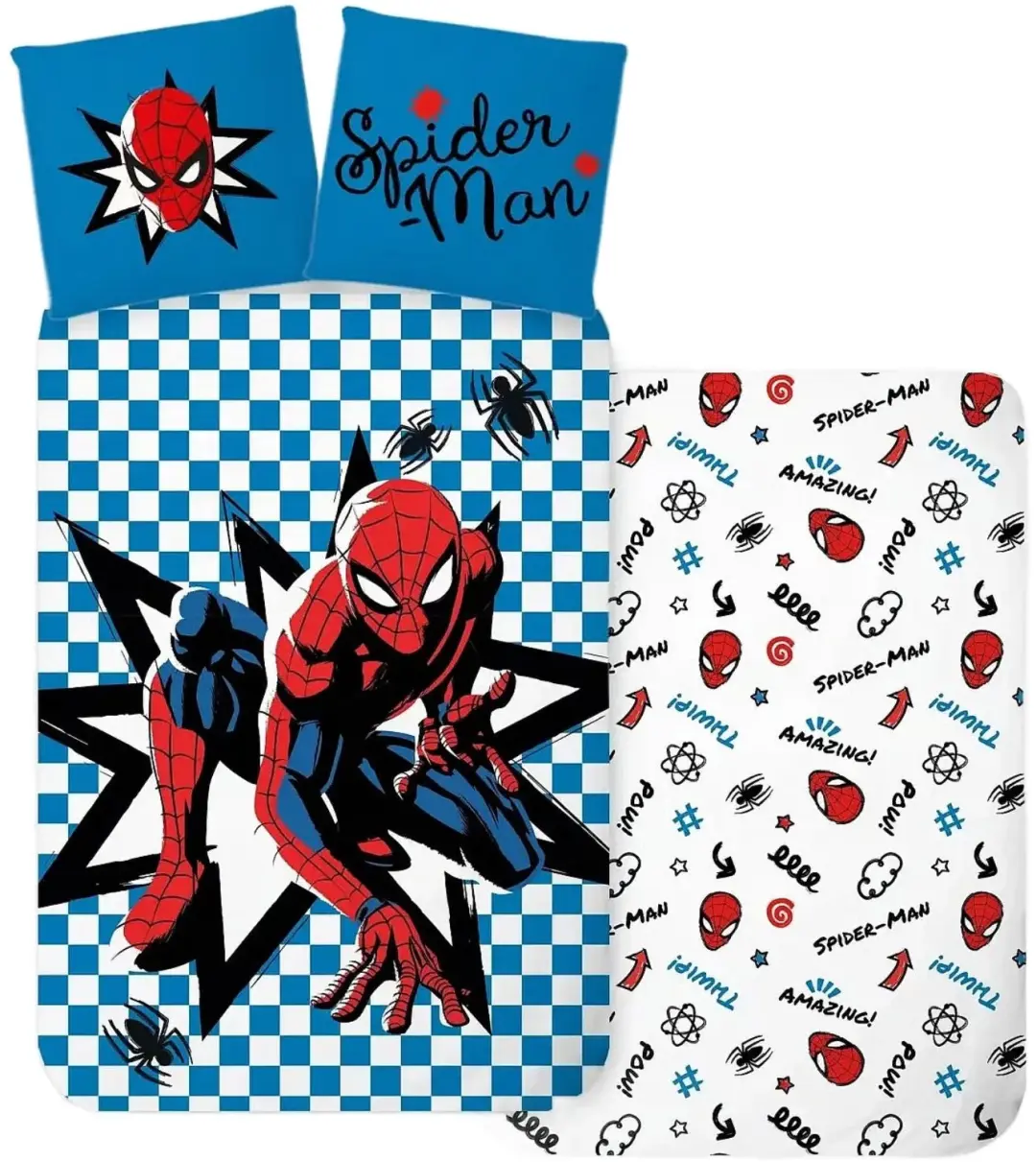 Spider-Man Dekbedovertrek Eenpersoons - 1 Kussensloop - afbeelding 2 van 3