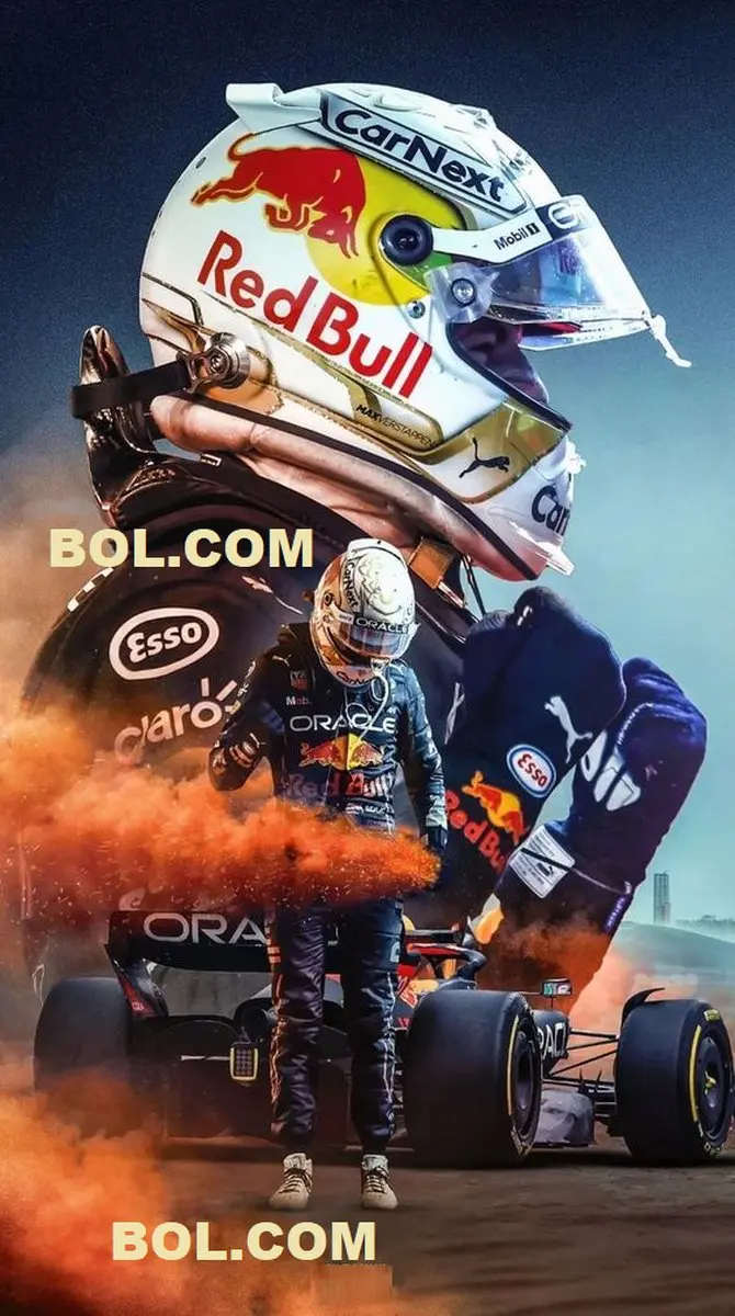 Formule 1 Racing Wandbord van metaal, Maat: 20x30 cm