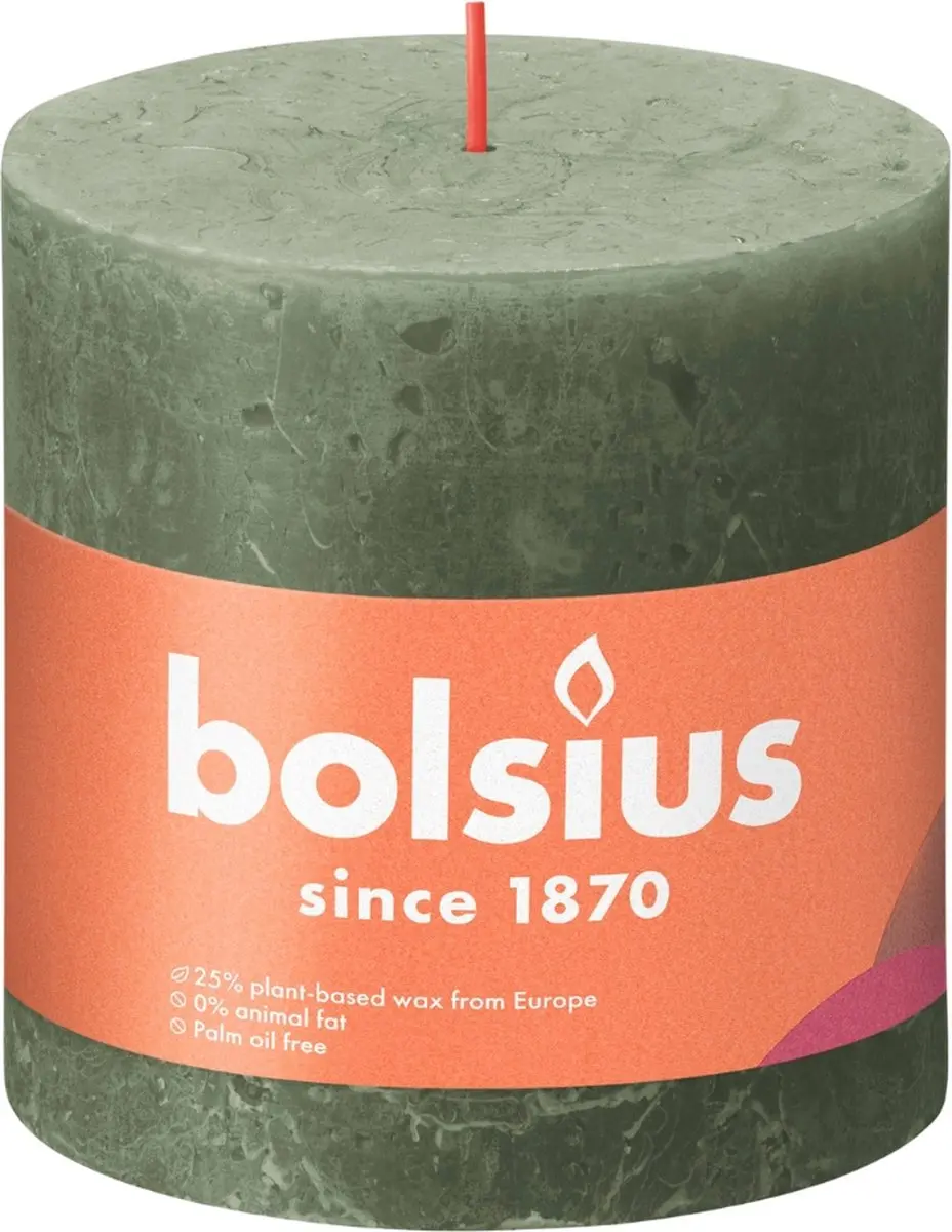 Bolsius Stompkaars Fresh Olive Ø10x10cm