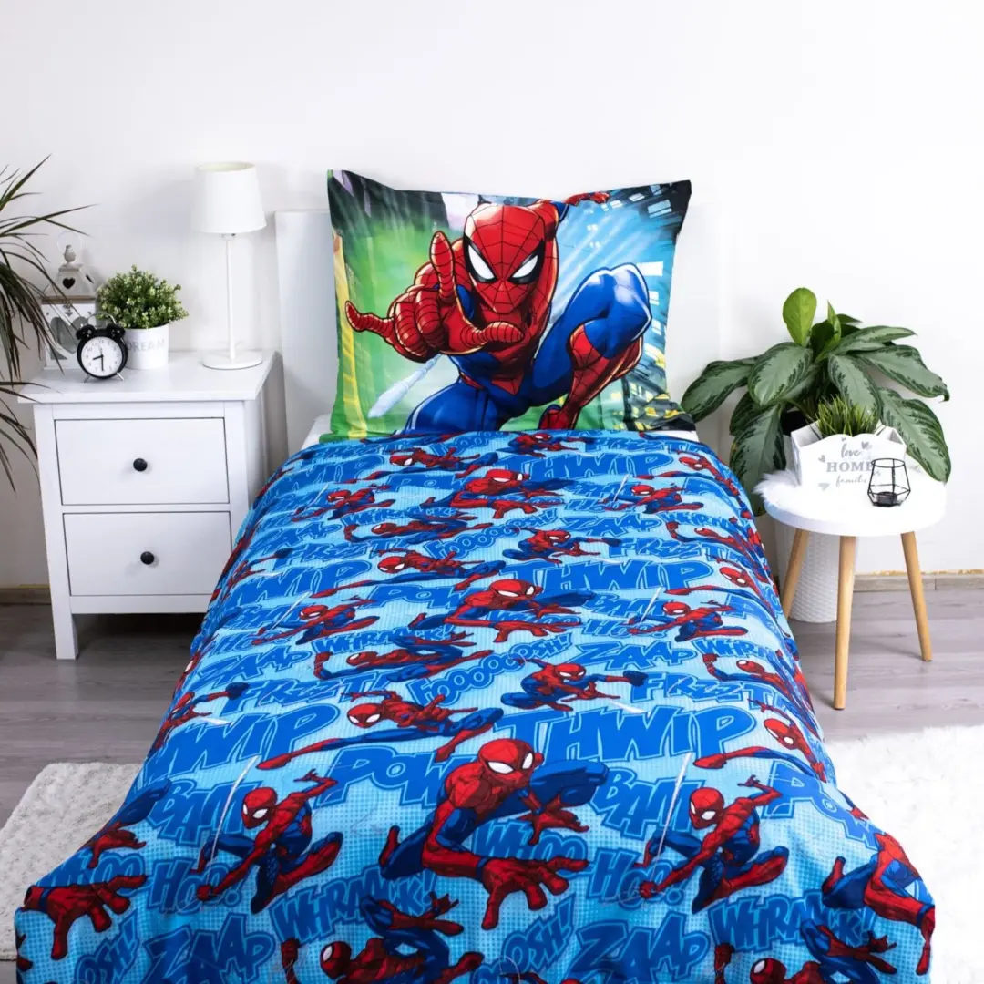 Spider-Man Slaapkamerset Dekbedovertrek & 2in1 Kussen - afbeelding 4 van 6