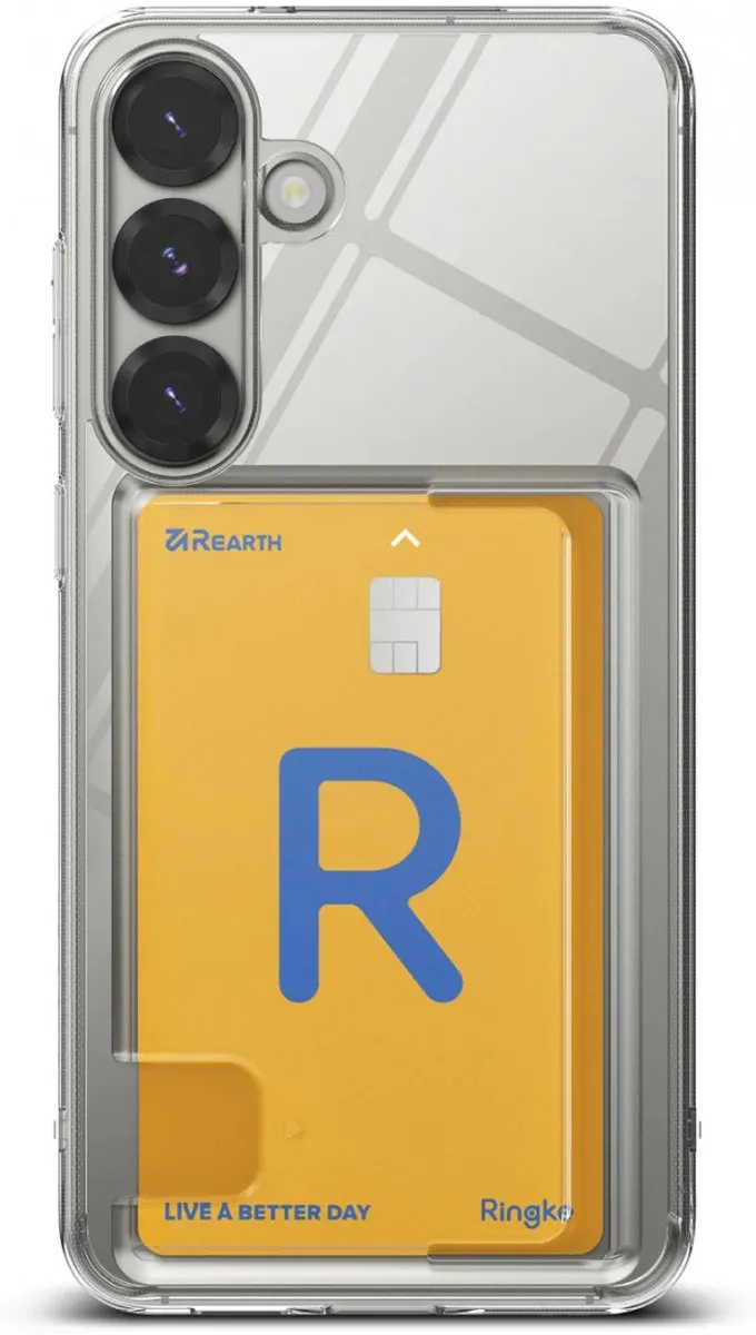 Ringke Fusion Card Hoesje Samsung Galaxy S25 - Transparant