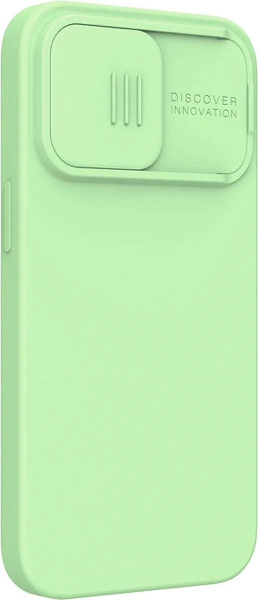 Nillkin CamShield Silicone Hoes - iPhone 12 Pro Max - Groen - afbeelding 4 van 5