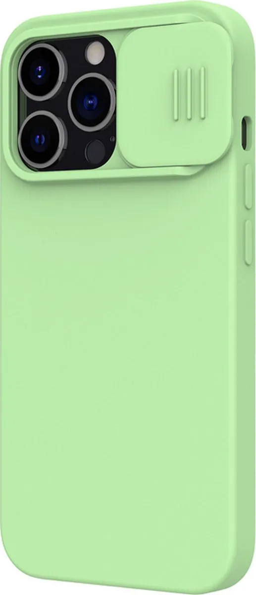 Nillkin CamShield Silicone Hoes - iPhone 12 Pro Max - Groen - afbeelding 3 van 5