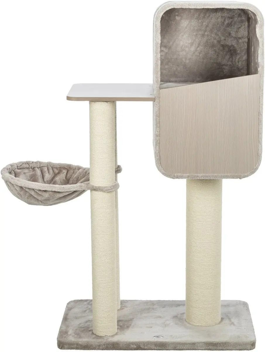 Trixie krabpaal Marina 132 cm pluche grijs