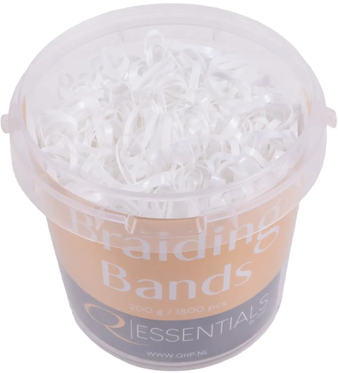 QHP Breed Elastiekjes Wit