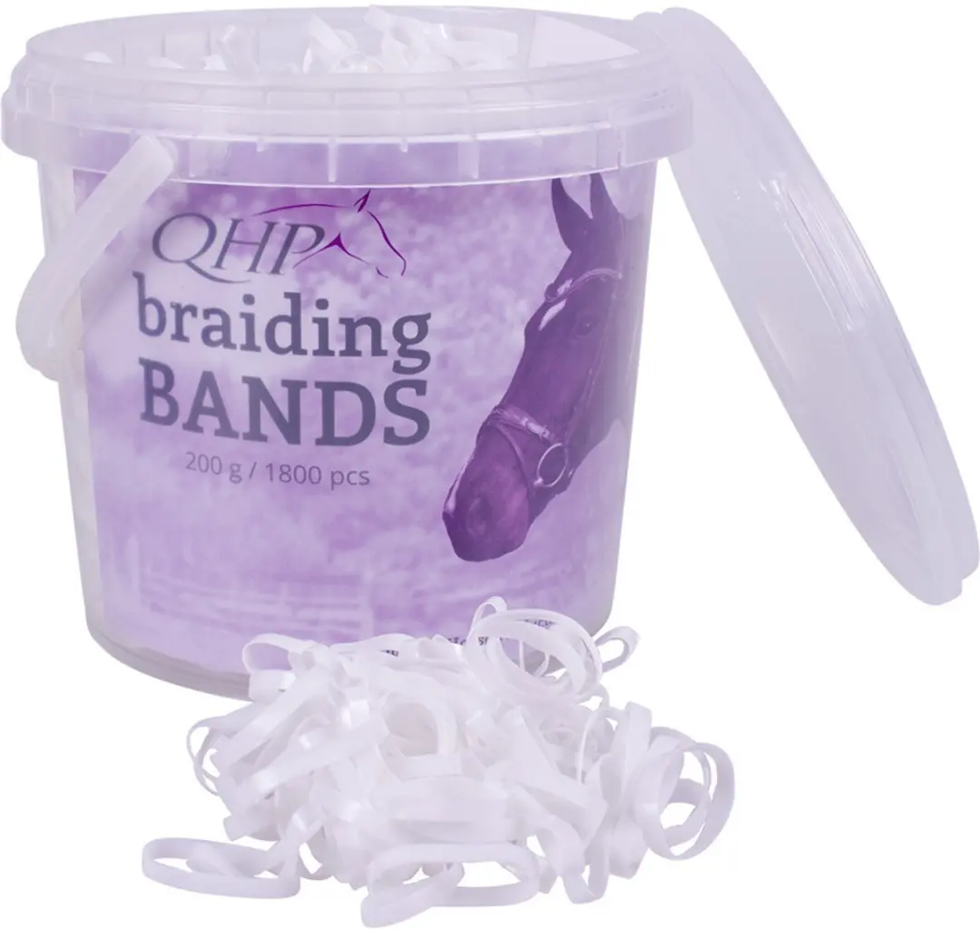 QHP Breed Elastiekjes Wit - afbeelding 5 van 6