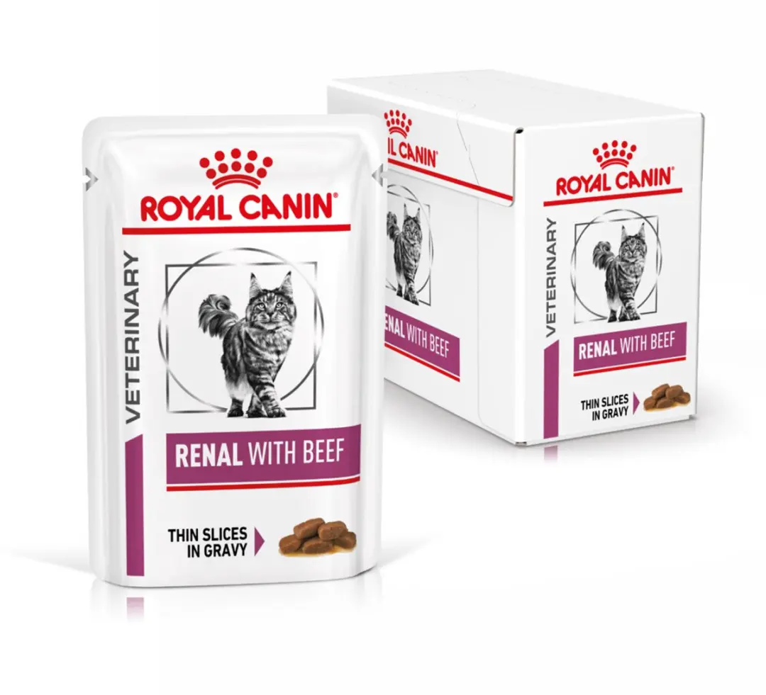 Royal Canin Renal Kattenvoer Nat met Rund - 48x 85g - afbeelding 3 van 5