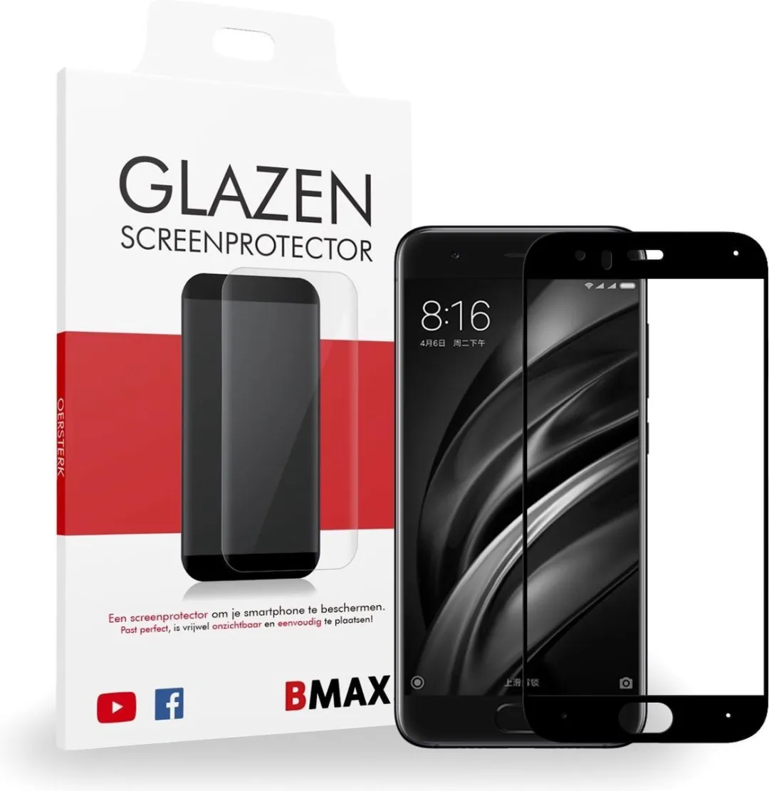 BMAX Full Cover Screenprotector Xiaomi Mi 6