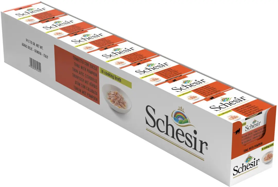 Schesir Tonijn & Pompoen Kat Natvoer - 14 x 70g - afbeelding 3 van 6