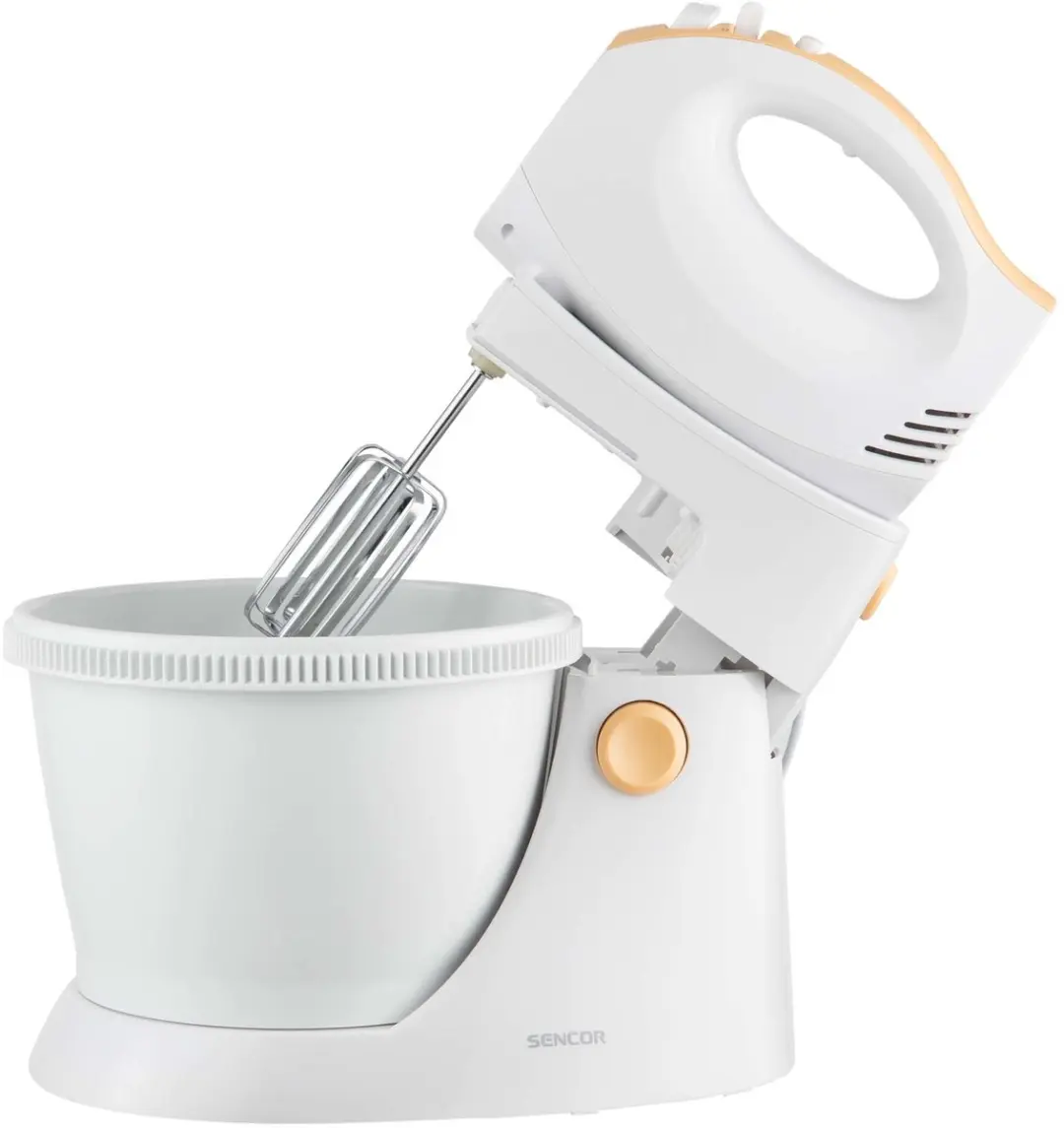 Sencor SHM 5330 EUE3 Handmixer - 500W - Wit/Geel - afbeelding 4 van 6