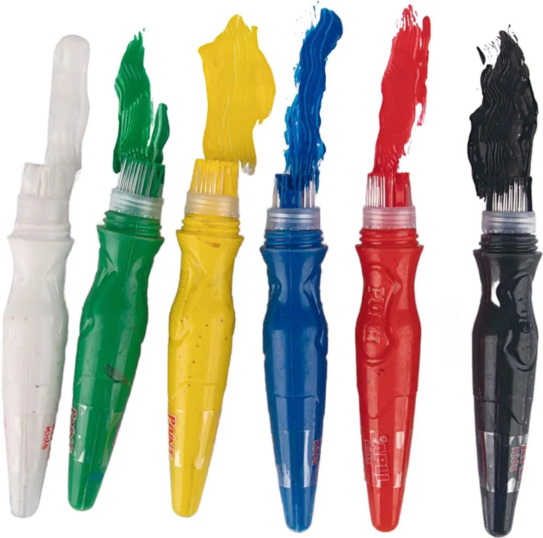 Apli Kids Verftubes met kwast - 6 Kleuren 14ml
