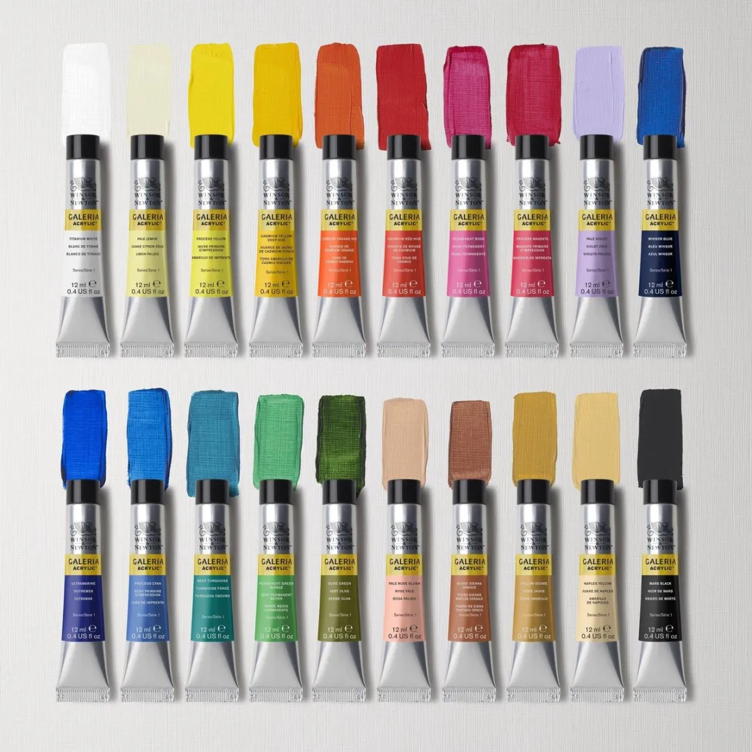 Winsor & Newton Galeria Acrylverf Set 20x12ml - 20 Kleuren