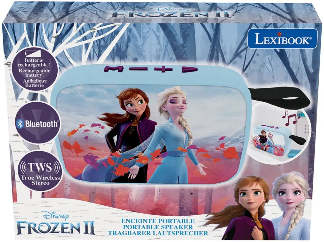Disney Frozen Bluetooth® draagbare luidspreker met stoffen afwerking - afbeelding 5 van 6