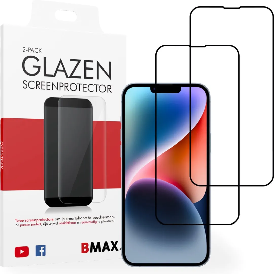 BMAX iPhone 14 Plus Screenprotector 2 Stuks