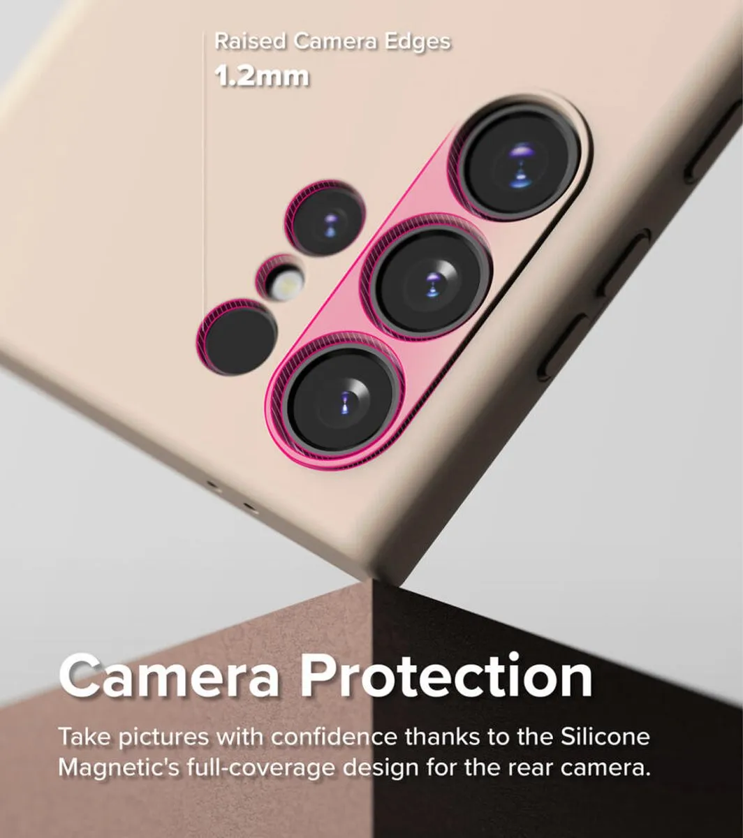 Ringke Silicone MagSafe Hoesje Samsung Galaxy S24 - Roze
