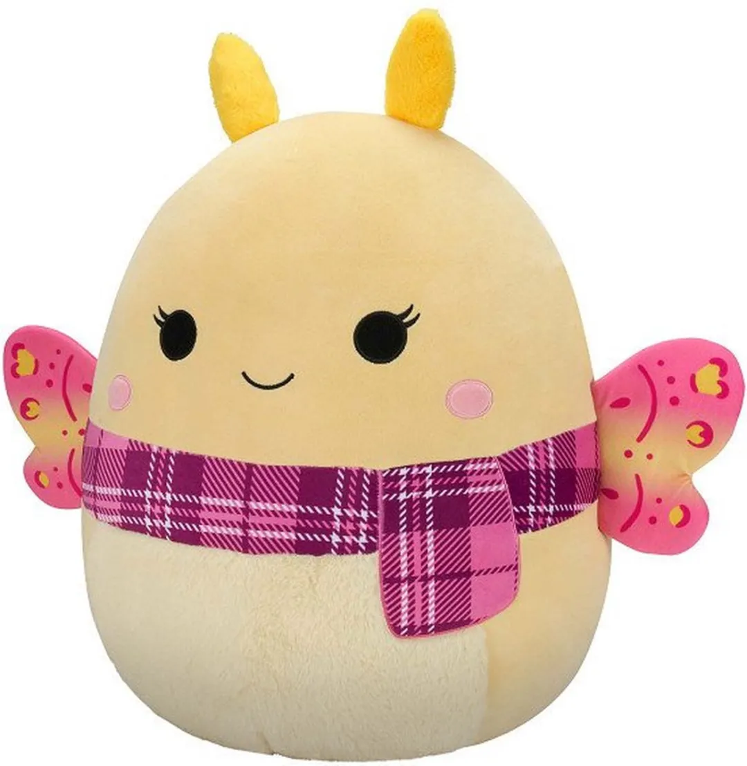 Squishmallows Miry Geel met Roze Plaid 50cm Pluche