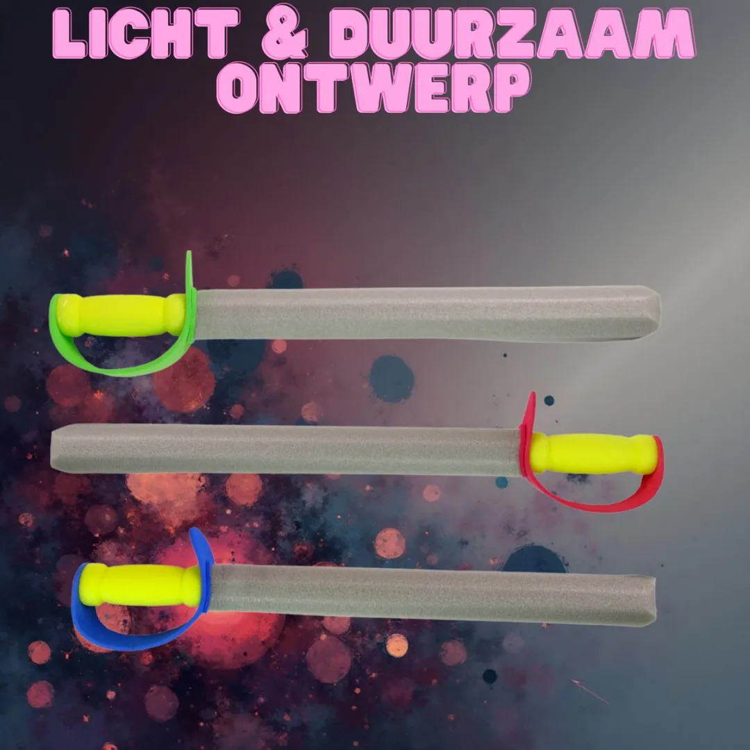 LEAN TOYS EVA Foam Zwaard - Riddergevecht - 3 Kleuren