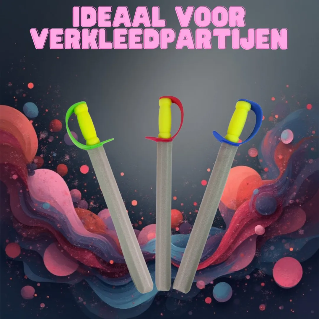 LEAN TOYS EVA Foam Zwaard - Riddergevecht - 3 Kleuren