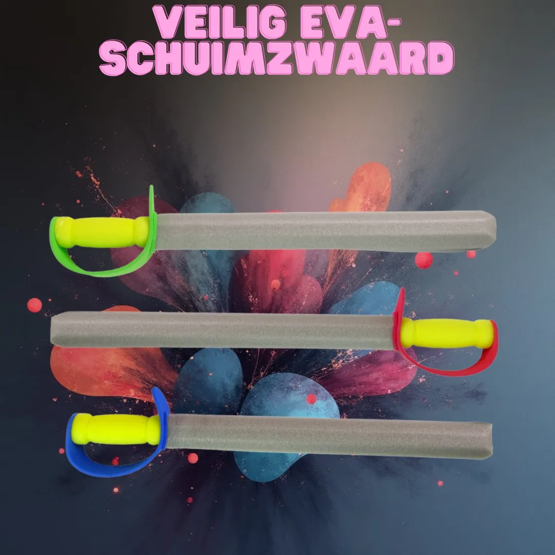 LEAN TOYS EVA Foam Zwaard - Riddergevecht - 3 Kleuren