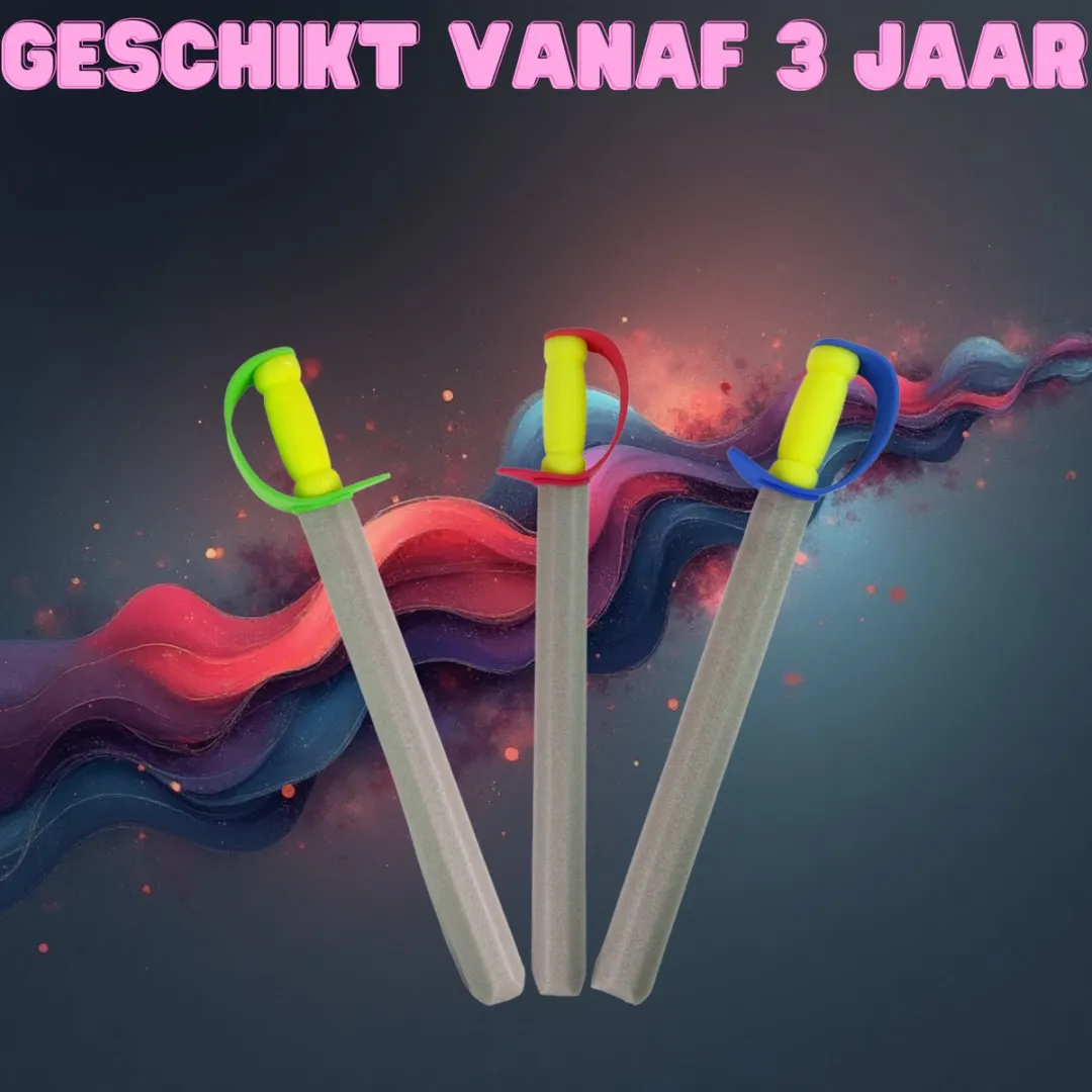 LEAN TOYS EVA Foam Zwaard - Riddergevecht - 3 Kleuren