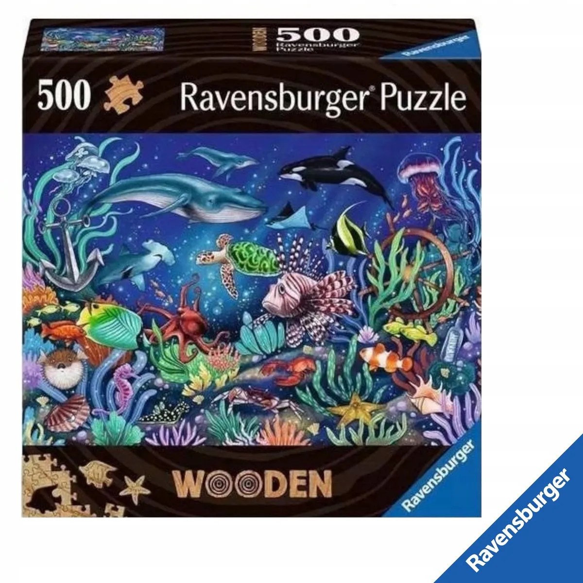 Ravensburger Houten Puzzel 500 Stuks Onderwaterwereld