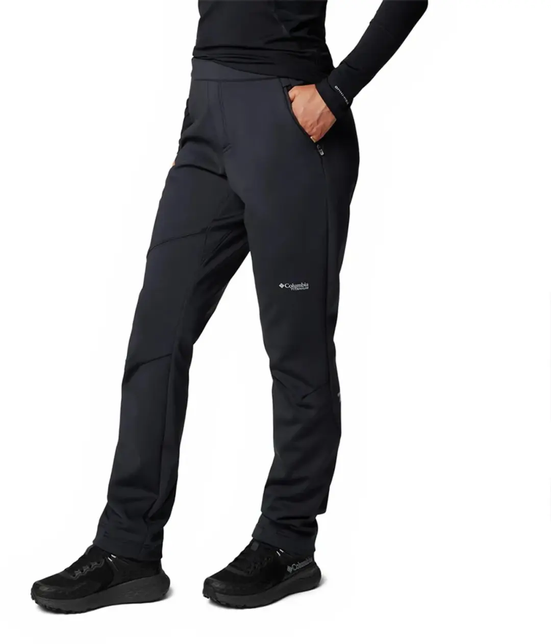 Columbia Vast Canyon High-Rise Dames Broek - Zwart XS - afbeelding 3 van 4