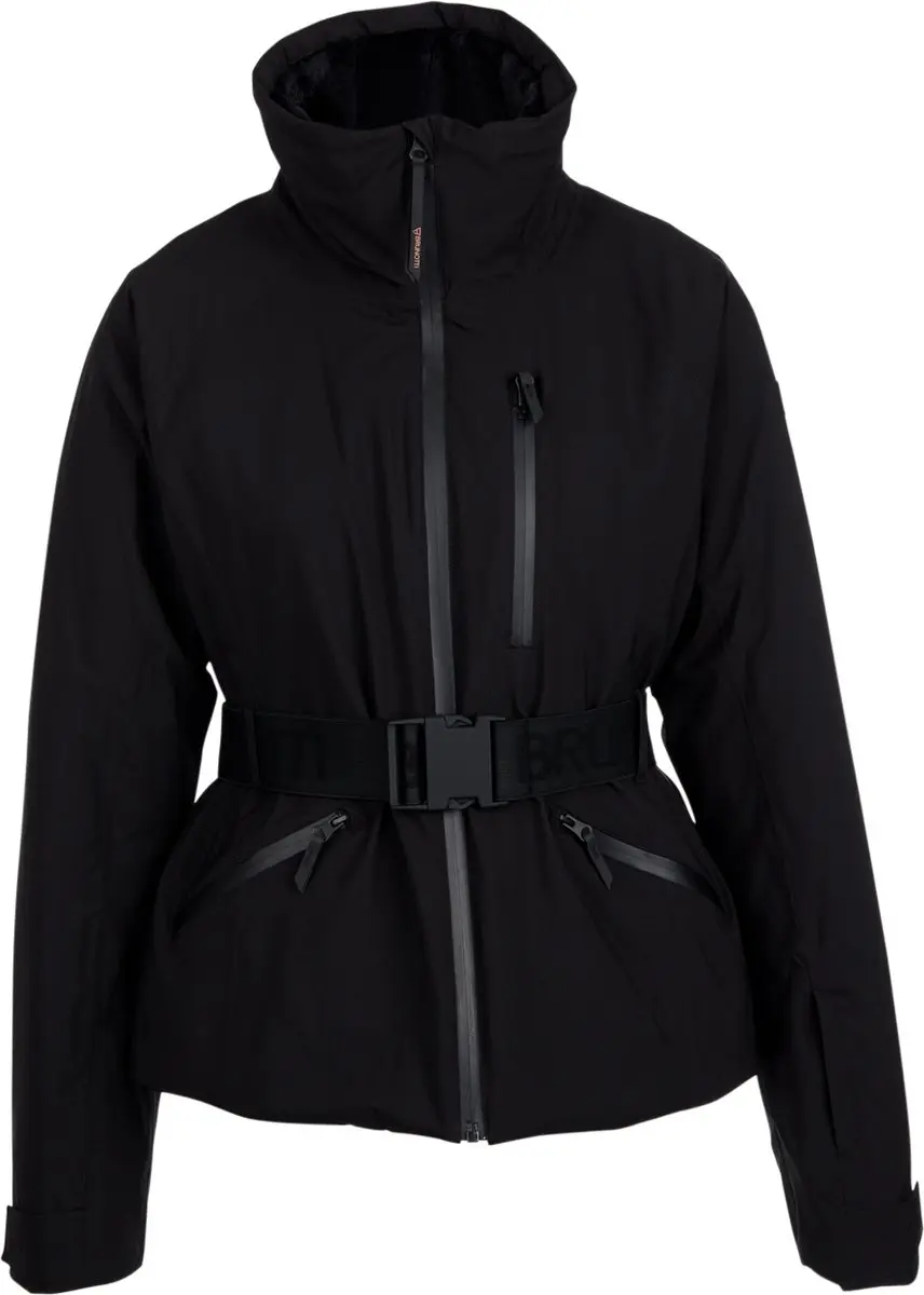 Brunotti - Kelpen Skijas Dames - Black - Ski Jas - Wintersport - 15K Ademend en Waterdicht - Medium insulatie - L