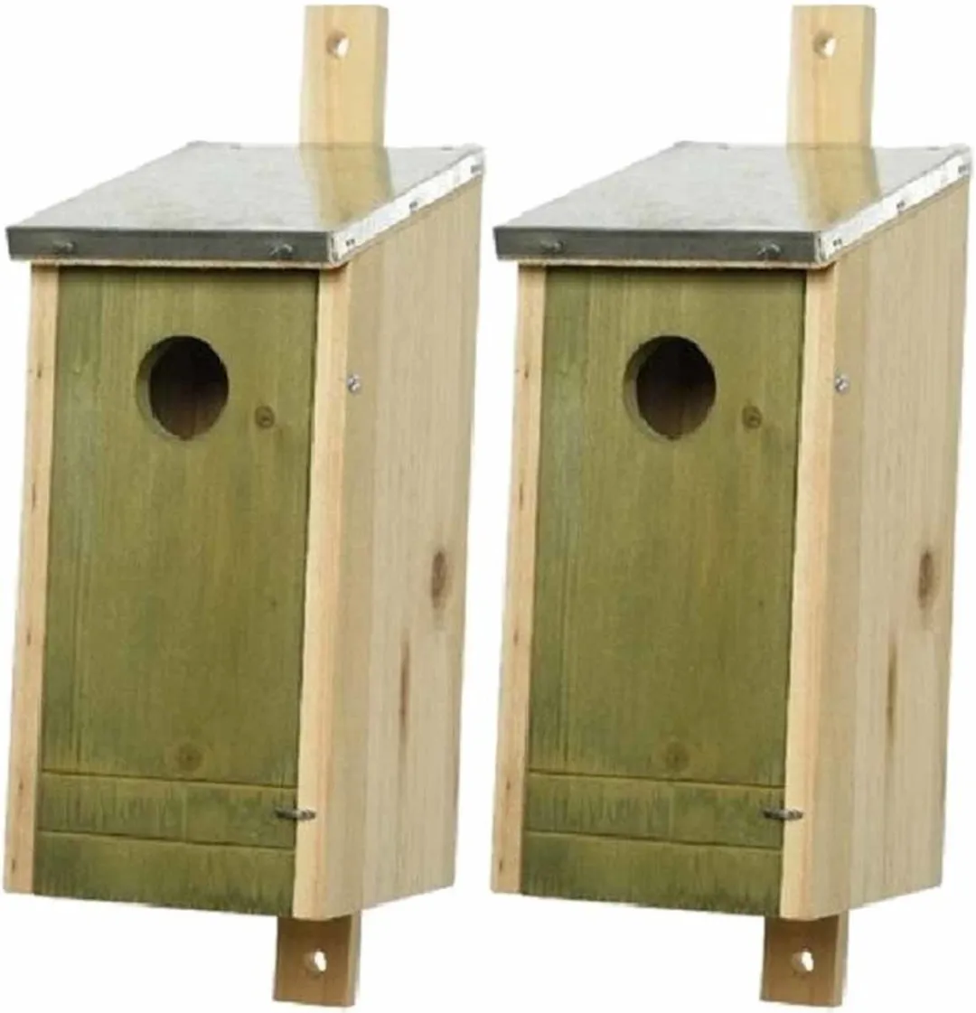 Decoris Vogelhuisjes Set 2 Stuks