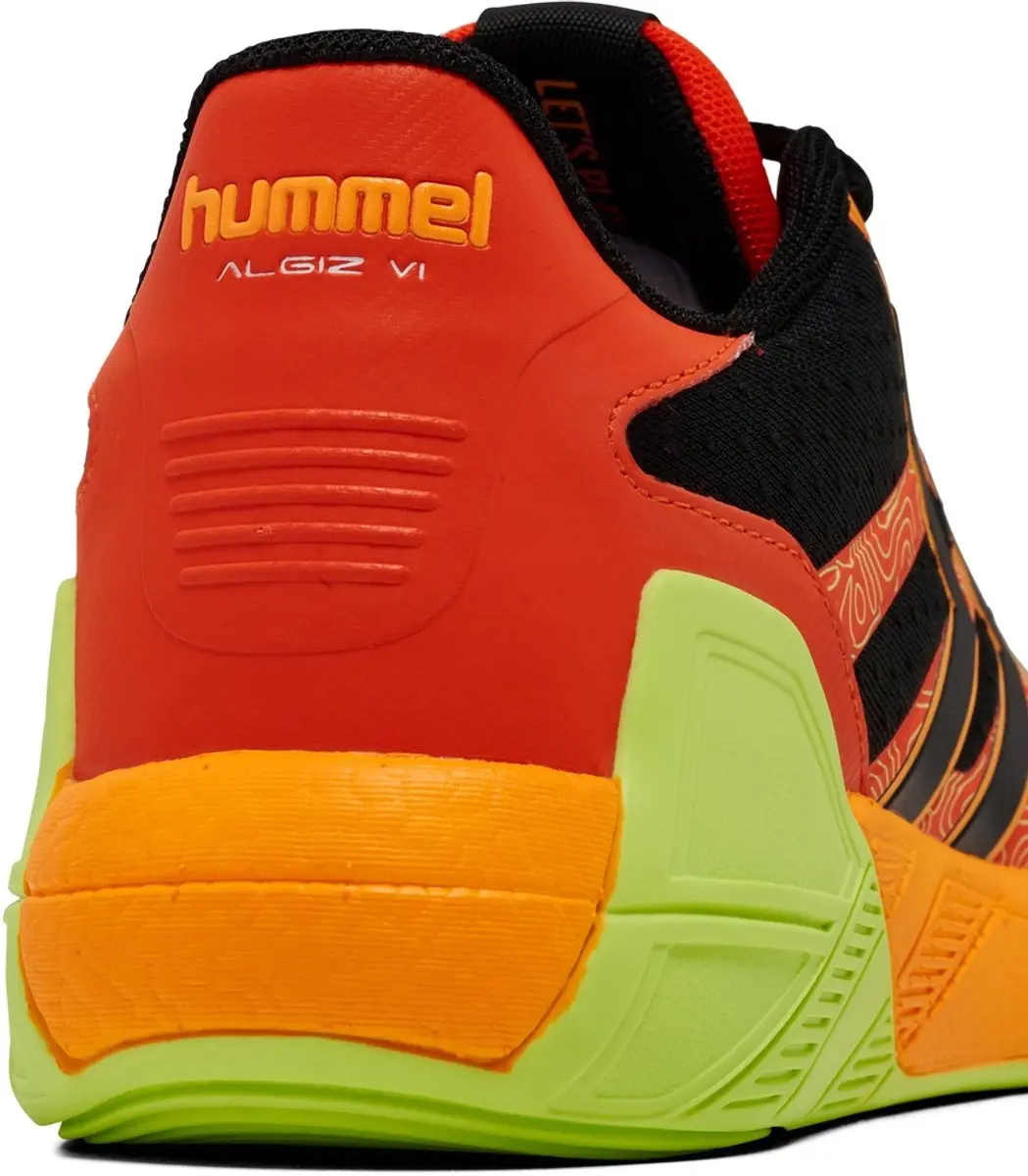 Hummel Algiz VI Indoor Schoenen - Zwart/Rood - 49 - afbeelding 4 van 5