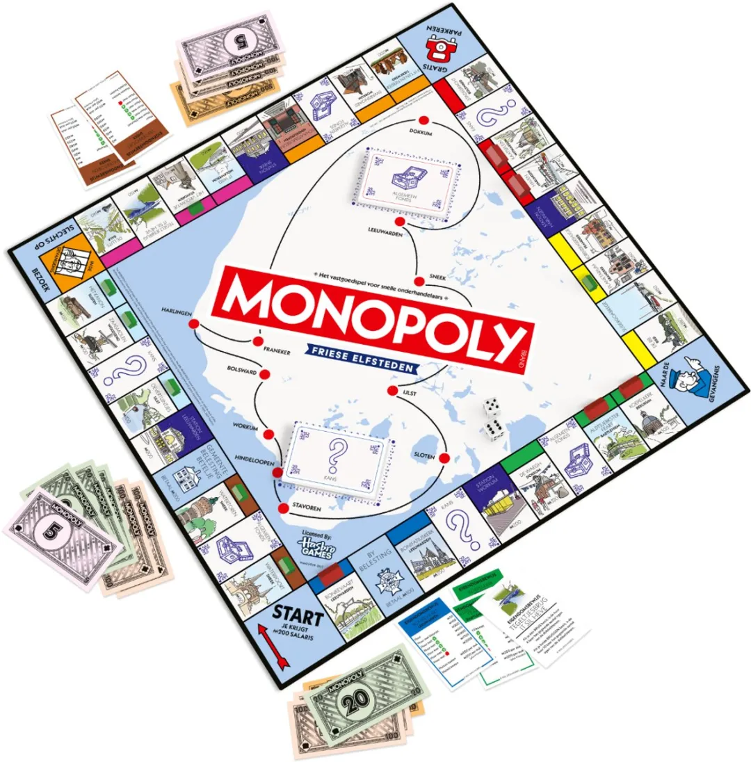 Identity Games Monopoly Friese Elfsteden Bordspel