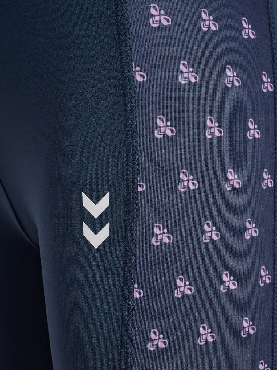 Hummel MIX Kinder Legging Hoge Taille - Black Iris - 146 - afbeelding 2 van 3