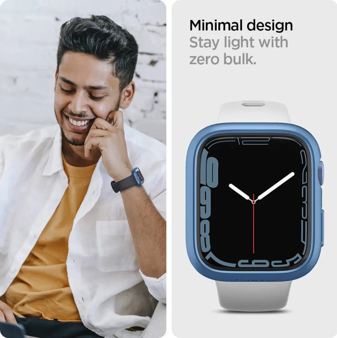 Spigen Thin Fit Apple Watch Hoesje 45mm - Blauw