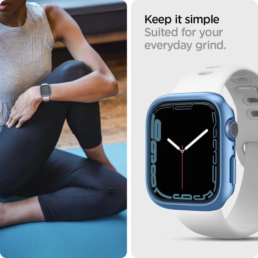 Spigen Thin Fit Apple Watch Hoesje 45mm - Blauw