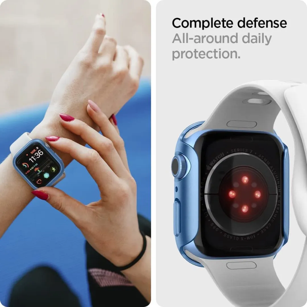 Spigen Thin Fit Apple Watch Hoesje 45mm - Blauw