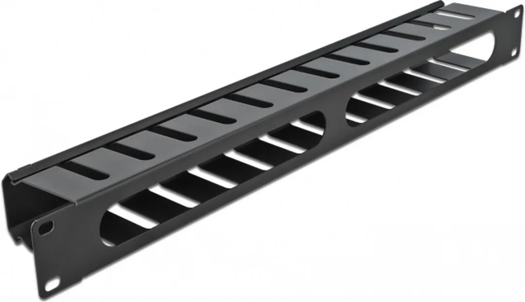 Delock 66550 Kabelbeheerrouteringspaneel 19" 2 Openingen - Zwart - afbeelding 5 van 5