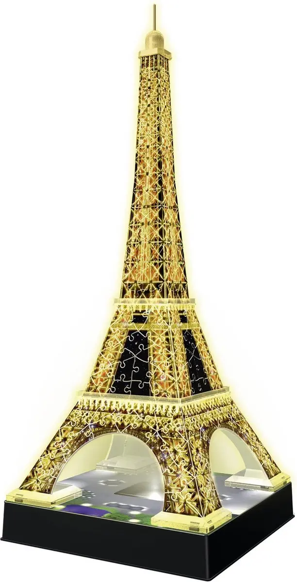 Ravensburger Eiffeltoren Night Edition 3D Puzzel - 216 Stuks - afbeelding 5 van 6