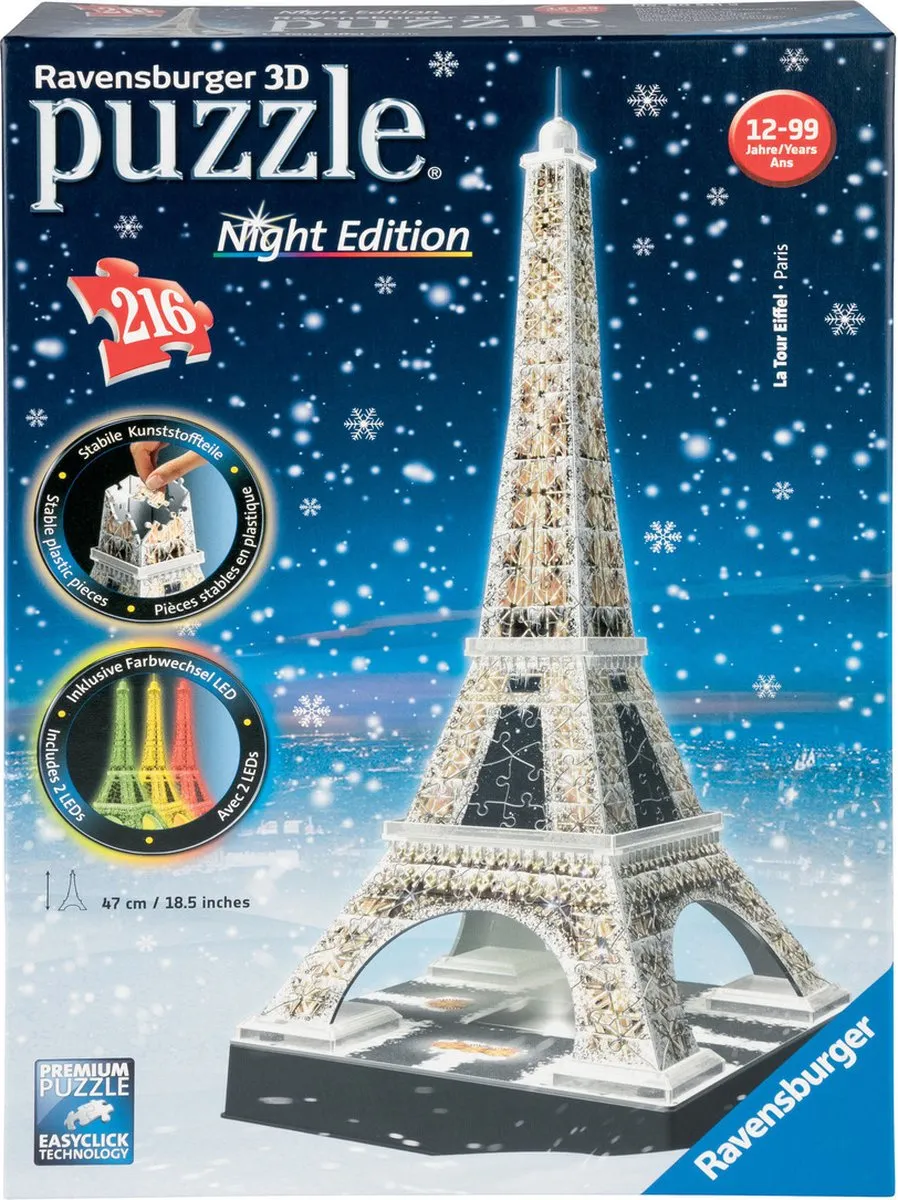 Ravensburger Eiffeltoren Night Edition 3D Puzzel