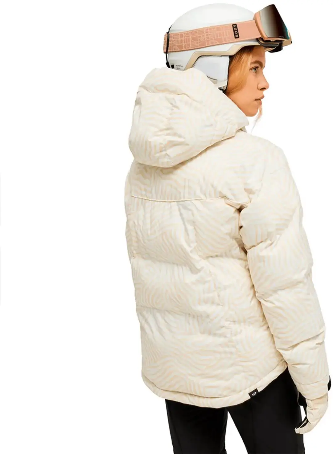 Roxy Alofted Puffy Dames Jas - Biscotti Frosty - afbeelding 2 van 2