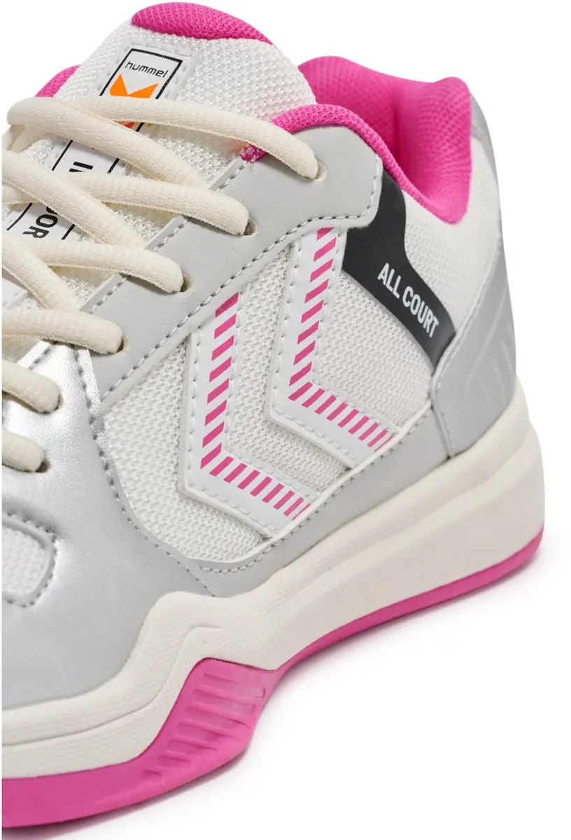 Hummel All Court Indoor Schoenen - Wit/Roze - afbeelding 3 van 6