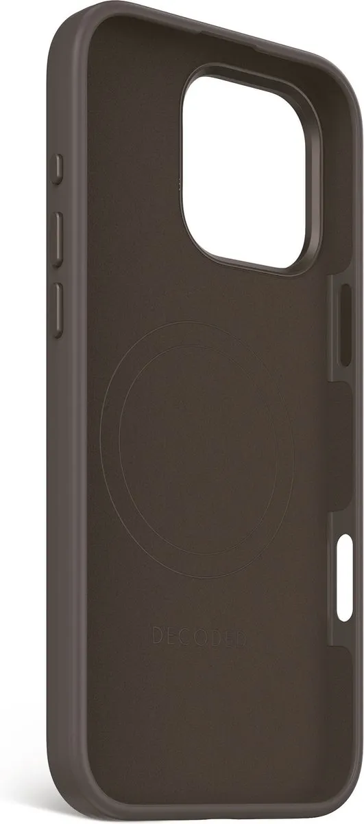 Decoded DEC-IP16PM-SIL-PB Siliconen Hoesje iPhone 16 Pro Max - Phantom Zwart