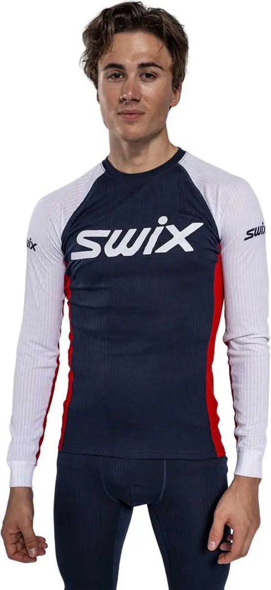 Swix Racex Classic Sweatshirt - Donkerblauw/Wit - afbeelding 4 van 5
