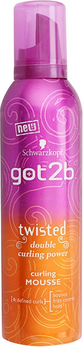 Schwarzkopf got2b Twisted Haarmousse 250ml - Oranje/Paars - afbeelding 4 van 5