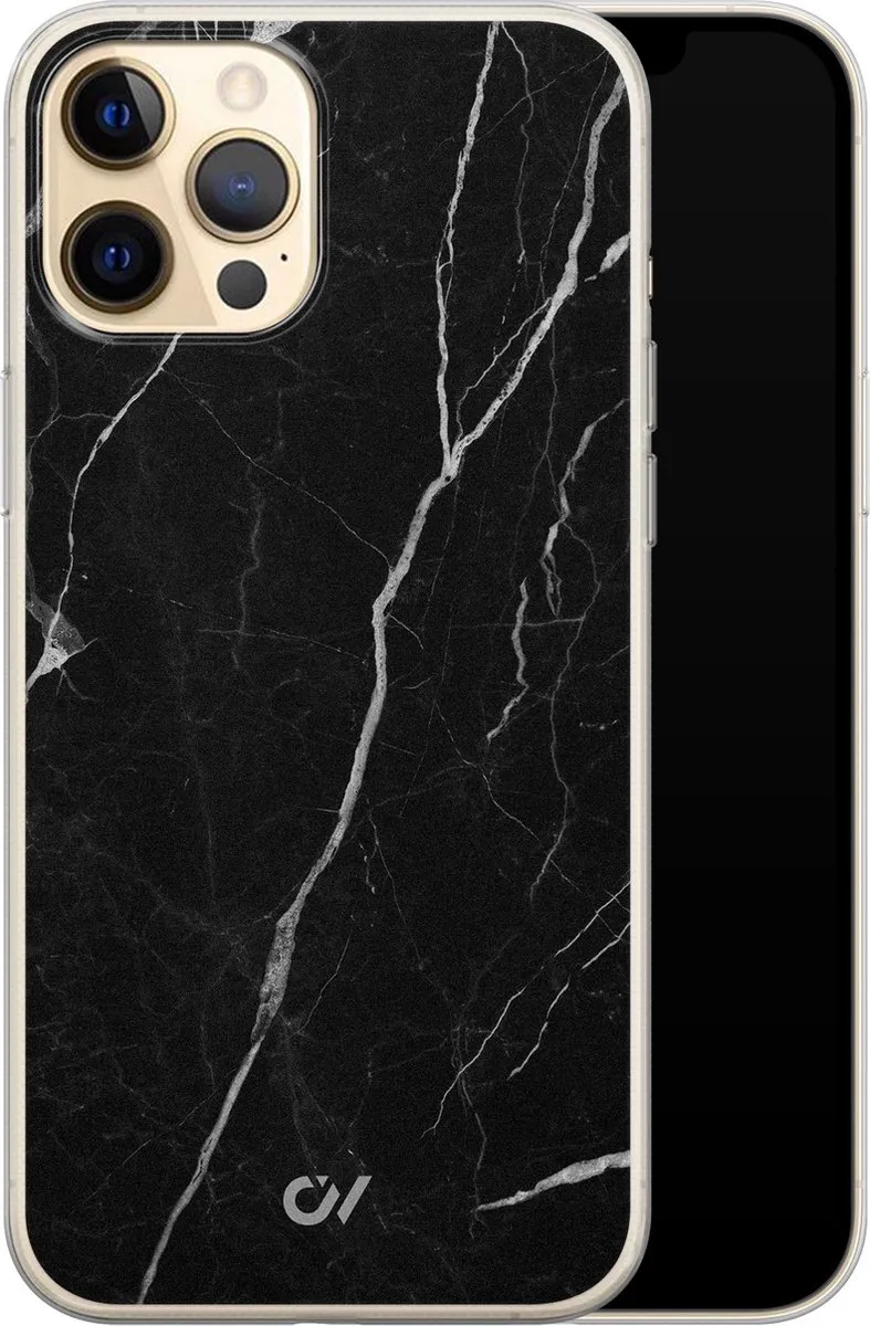 Casevibes Hoesje iPhone 12 A/13/UV/012 - Zwart