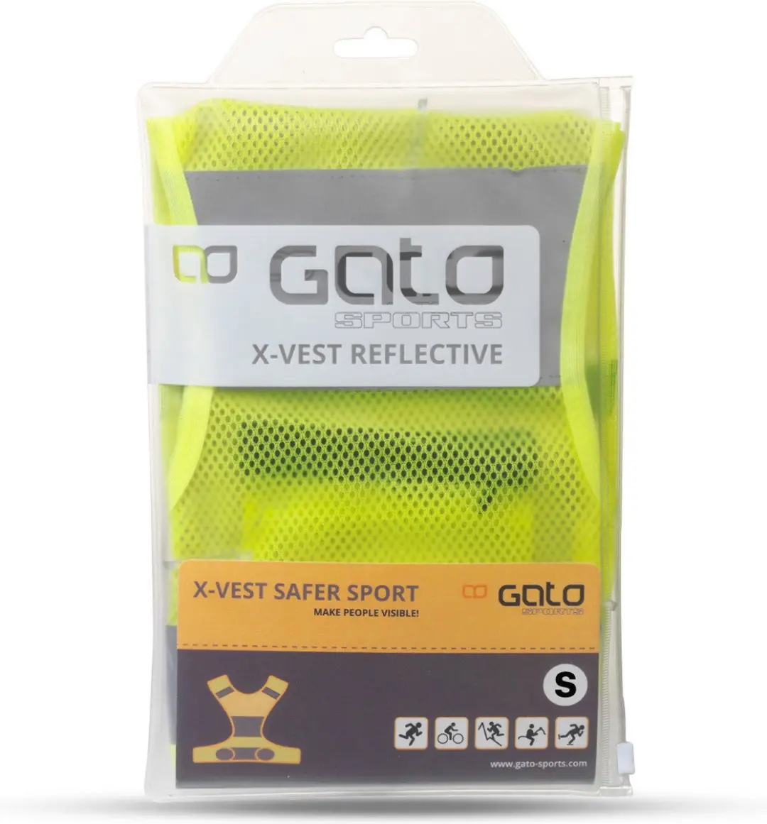 Gato Reflectievest - Neon Geel - S - afbeelding 5 van 5