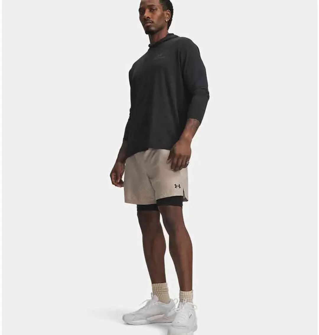 Under Armour Vanish Woven 2.0 2-in-1 Shorts - Bruin/Zwart - afbeelding 3 van 3