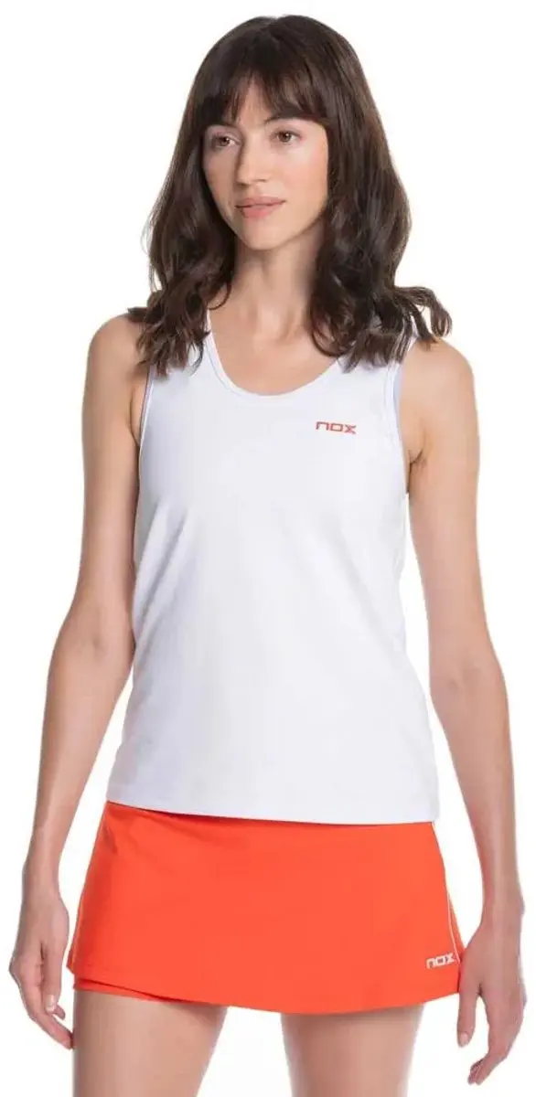 Nox Team Fit Mouwloos T-shirt Wit S Vrouw